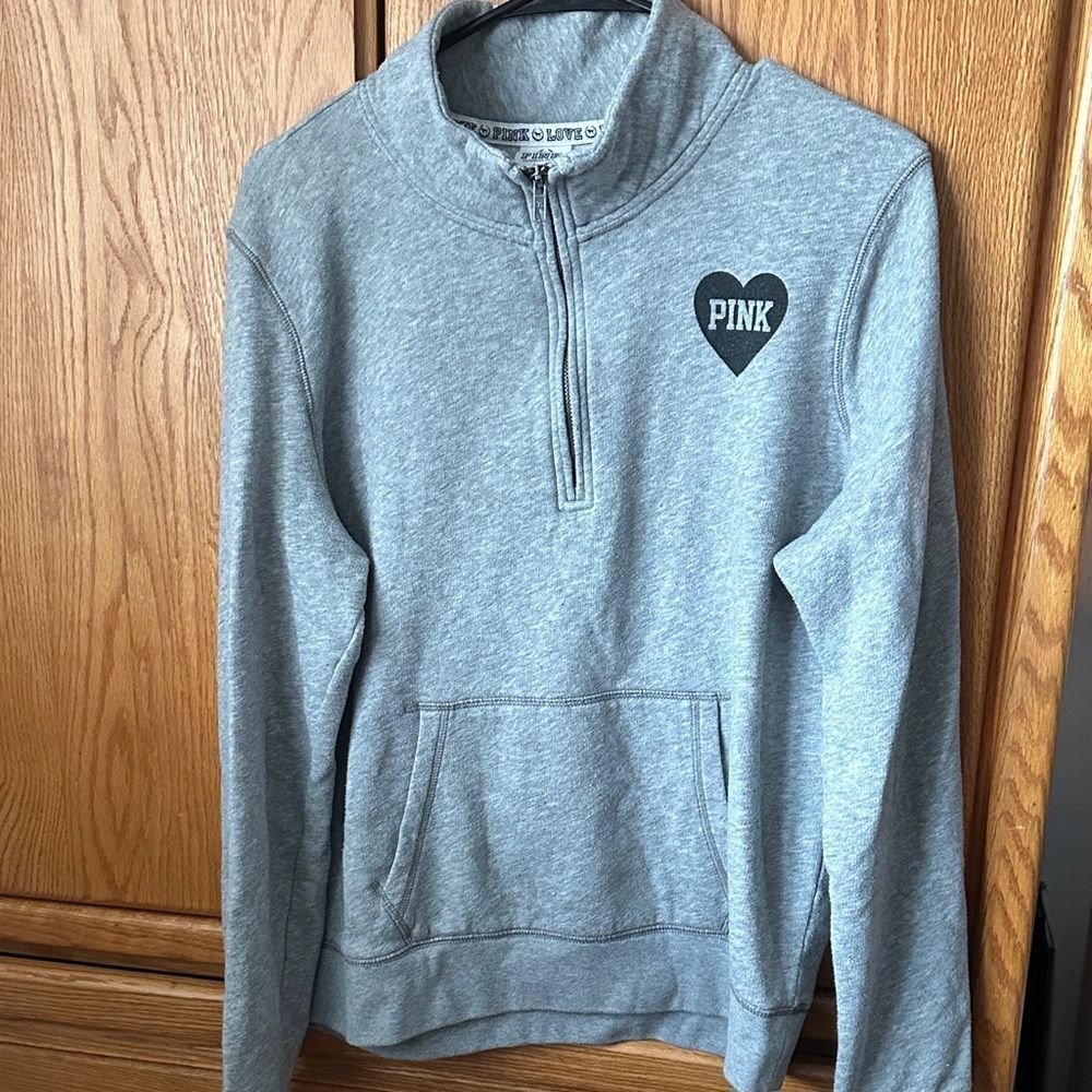 Pink vintage quarter zip